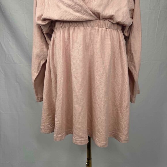 Free People FP Beach Santa Maria Slouchy Mini Dress Dolman Sleeves Size Large - Picture 3 of 16